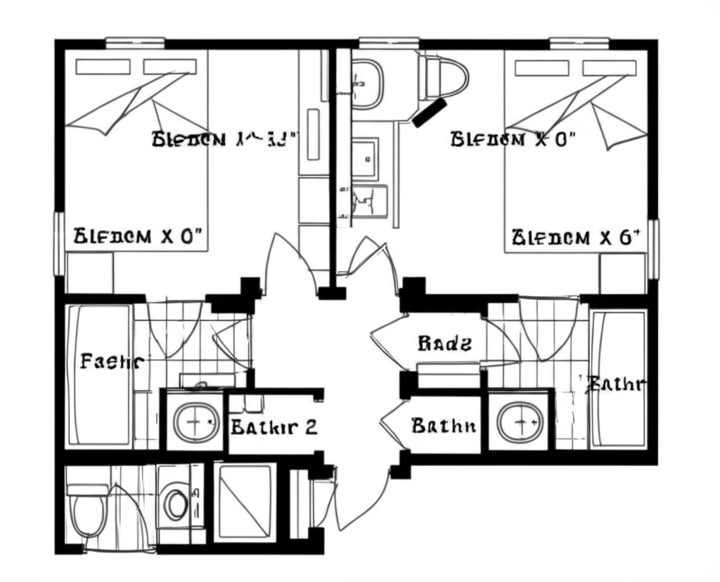Jack and Jill Bathroom Layout